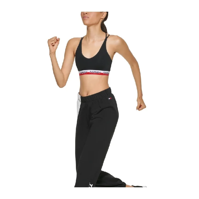 Tommy Hilfiger Women's Relaxed Fit Jogger Pants Black Size X-Large