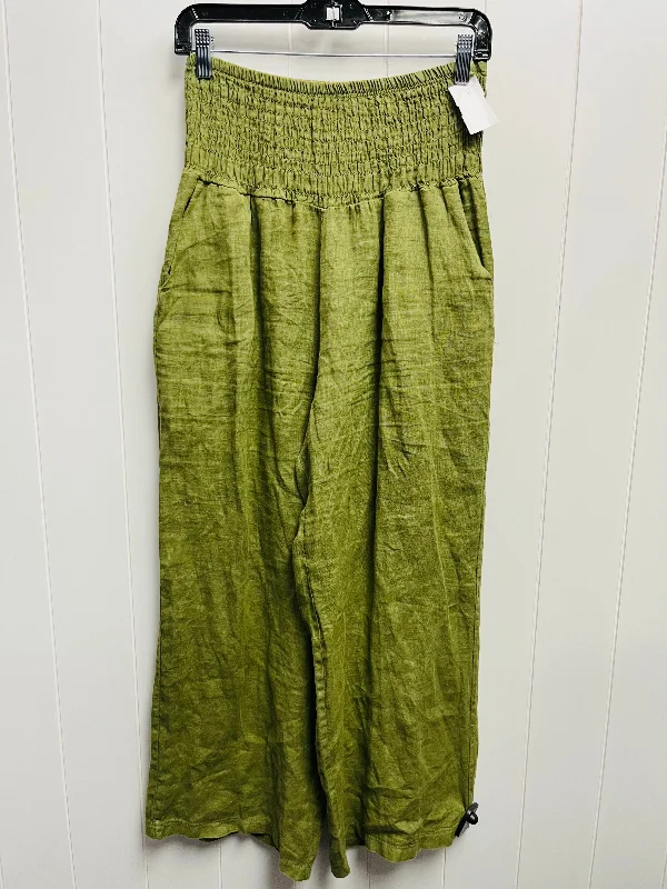 Pants Wide Leg By TERZO MILLENNIO In Grey, Size: M