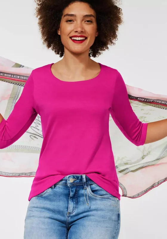 Street One Scoop Neck Top, Pink