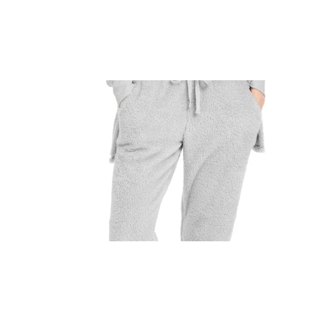 Hippie Rose Juniors' Plush Jogger Pants Gray Size X-Large