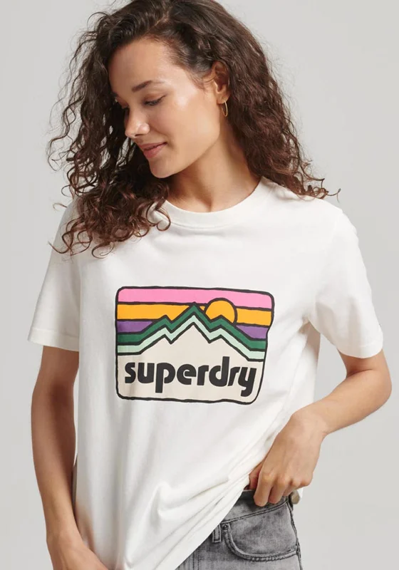 Superdry Womens Vintage Terrain T-Shirt, White