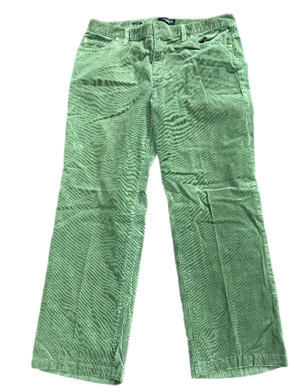 Pants Corduroy By Talbots In Green, Size: 14