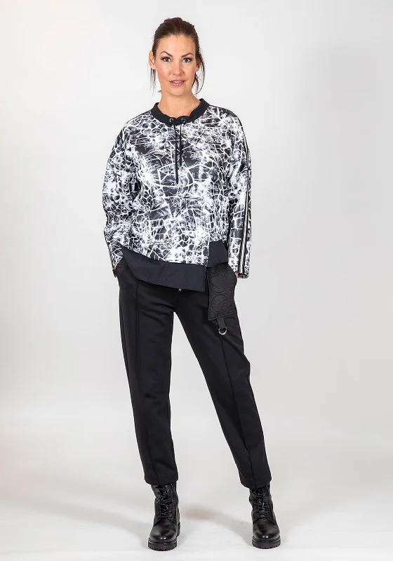 Inco Abstract Print Top, Ecru