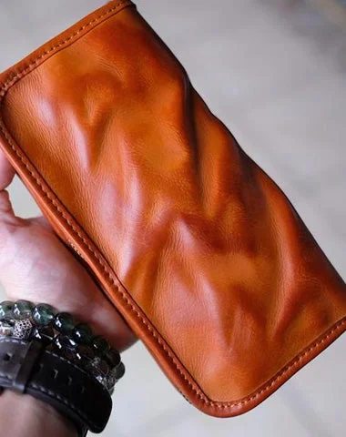 Vintage Brown Leather Men's Long Wallet Black Clutch Wallet Zipper Long Wallet For Men Vintage Brown Leather Men's Long Wallet Black Clutch Wallet Zipper Long Wallet For Men