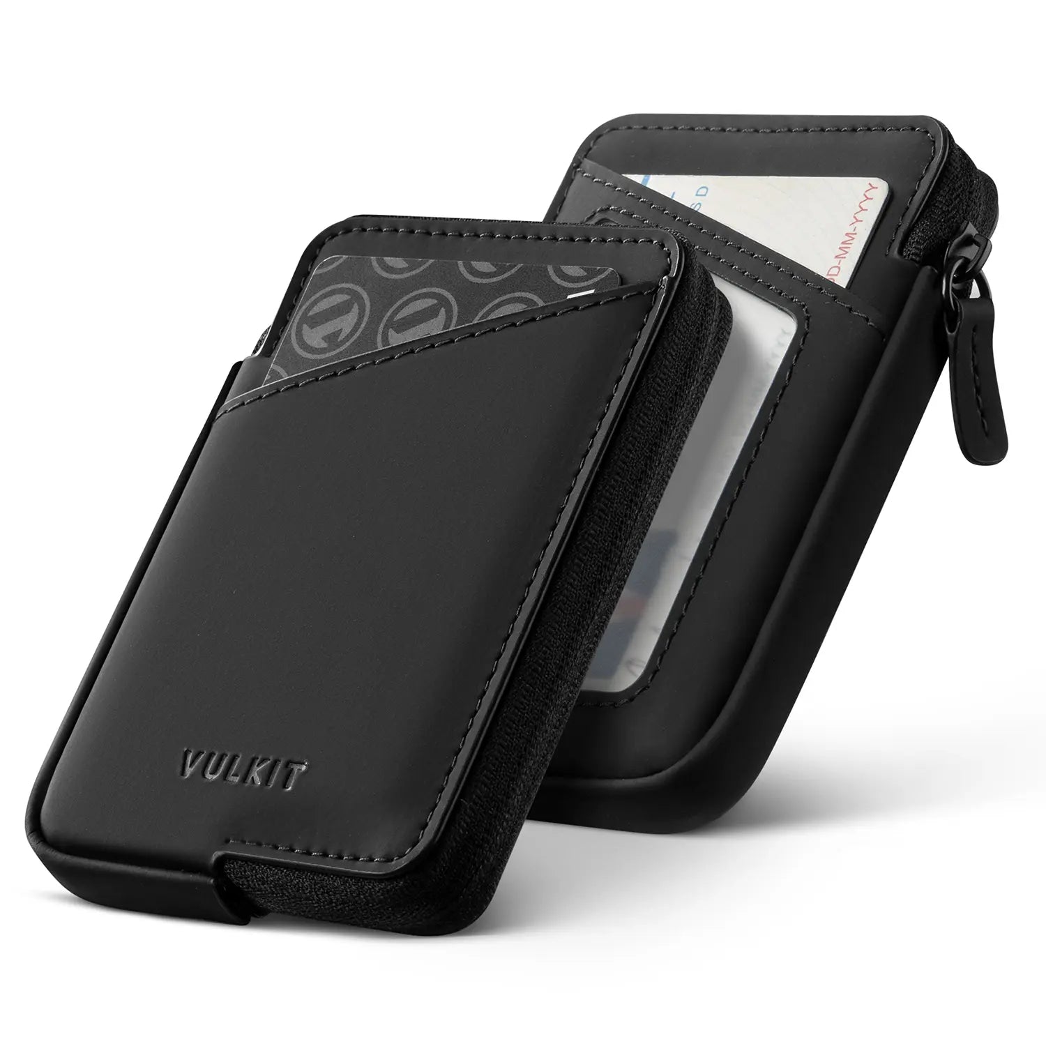 VW113 - Slim RFID Blocking Leather Card Holder Wallet, Holds 10+ Cards & Folded Cash VW113 - Slim RFID Blocking Leather Card Holder Wallet, Holds 10+ Cards & Folded Cash