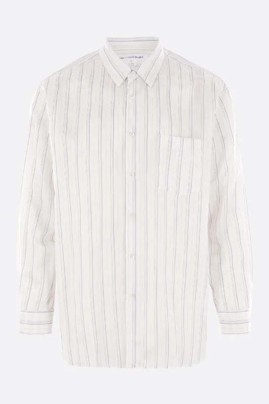 striped cupro shirt