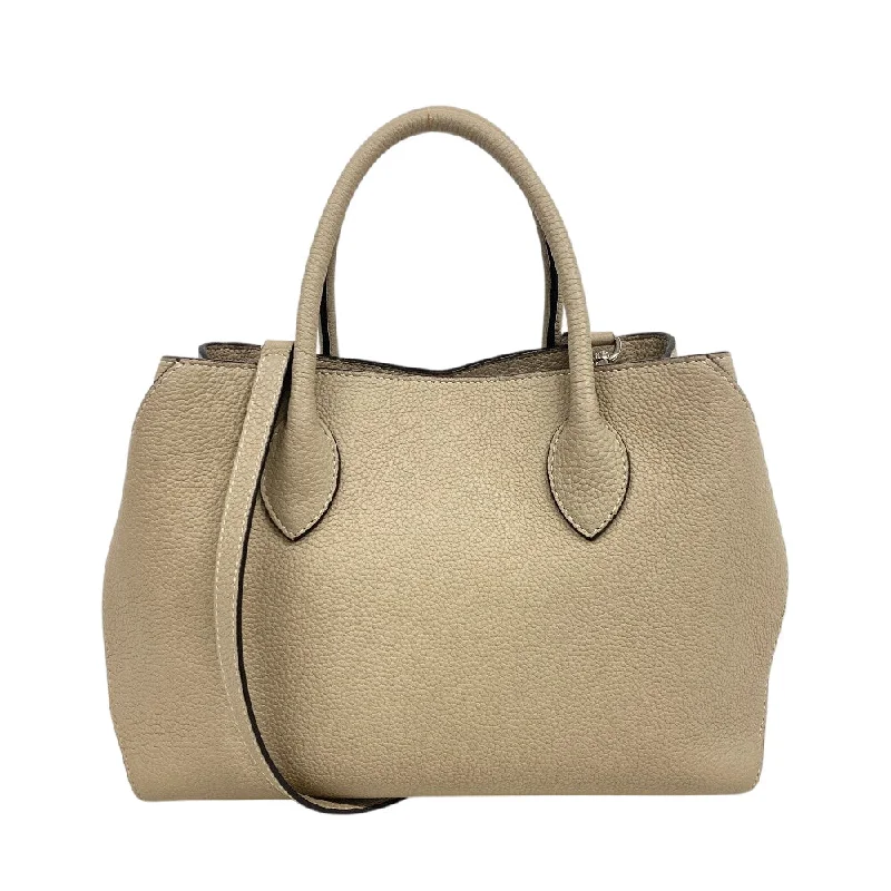 BONAVENTURA Handbag leather beige 2WAY Shoulder Bag Mia Women Used Authentic