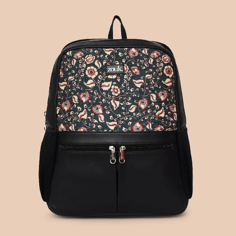 Chittoor Blue Kalamkari Office Backpack