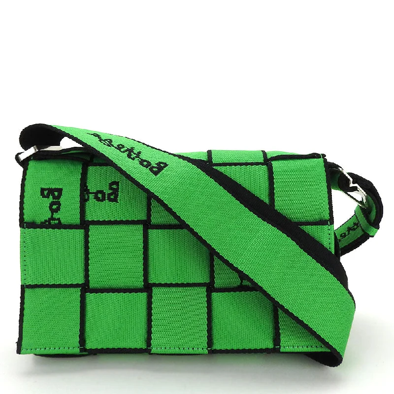 BOTTEGAVENETA Shoulder Bag cotton green cassette bag