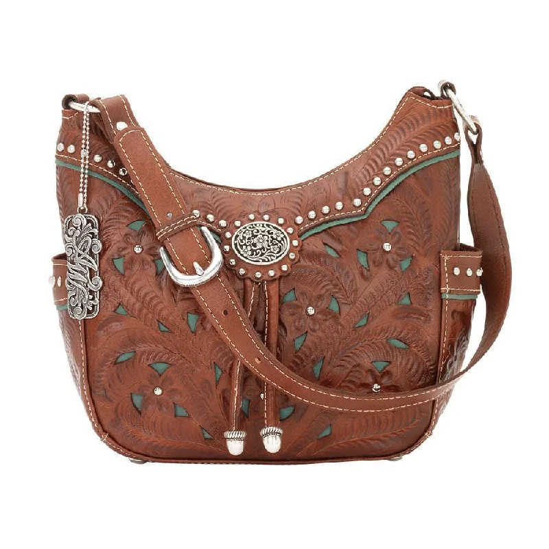 Medium Brown / Light Turquoise
