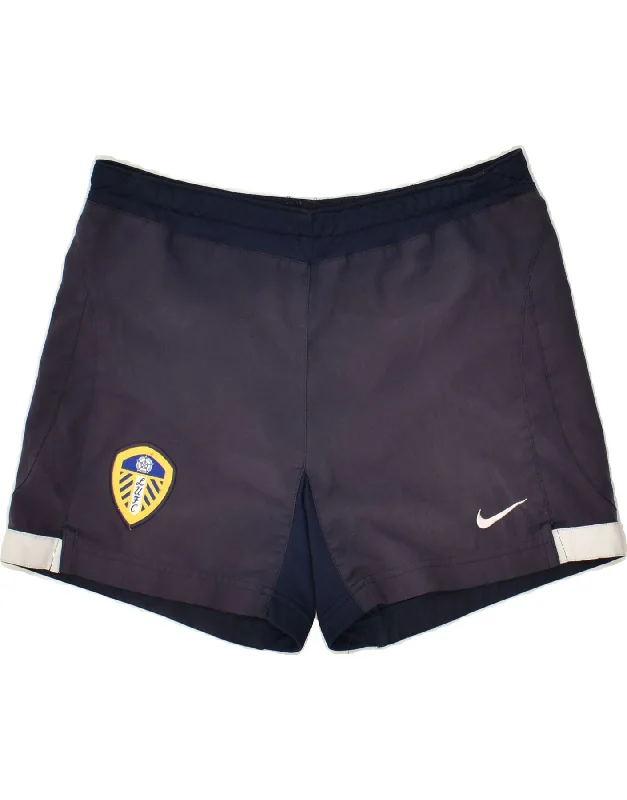 NIKE Mens Sport Shorts Large Navy Blue Colourblock