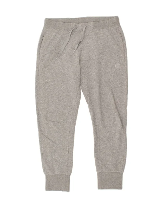 REEBOK Womens Tracksuit Trousers Joggers UK 12/14 Medium  Grey