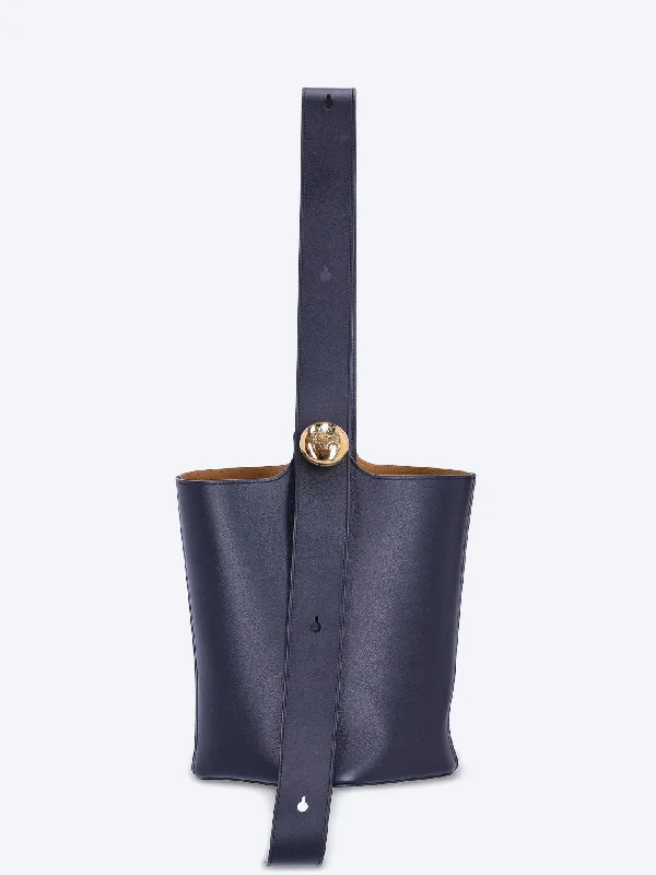 Mellow leather pebble medium bucket bag