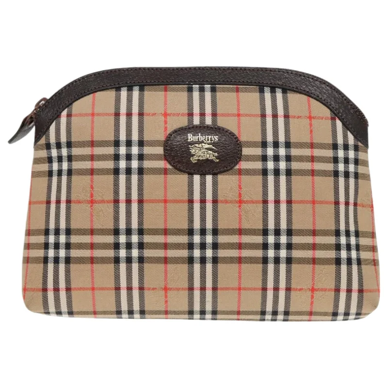 Burberry Nova Check  Canvas Clutch Bag (Pre-Owned)