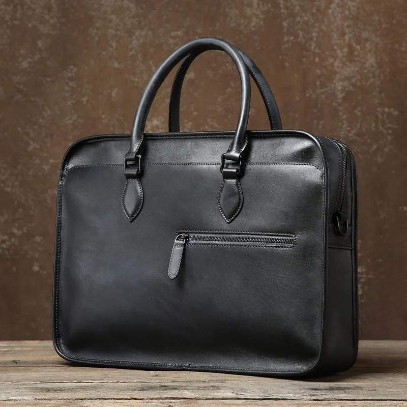 Handmade Leather Mens Cool Messenger Bag Briefcase Work Bag Business Bag Laptop Bag for men Handmade Leather Mens Cool Messenger Bag Briefcase Work Bag Business Bag Laptop Bag for men