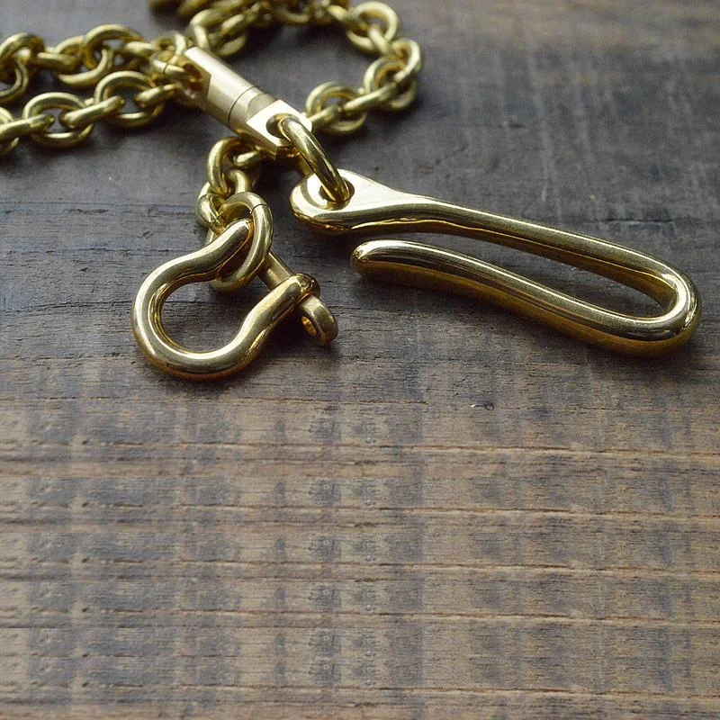 Solid Brass Cool Punk Rock Wallet Chain Biker Trucker Wallet Chain Trucker Wallet Chain for Men Solid Brass Cool Punk Rock Wallet Chain Biker Trucker Wallet Chain Trucker Wallet Chain for Men