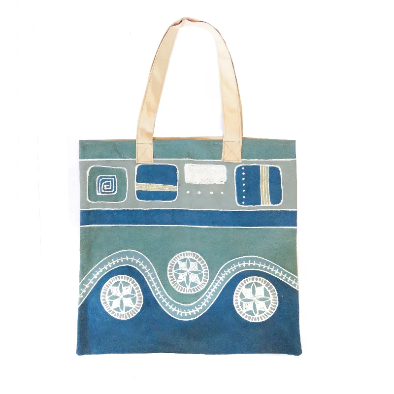 Mali Aqua Hills Tote Bag