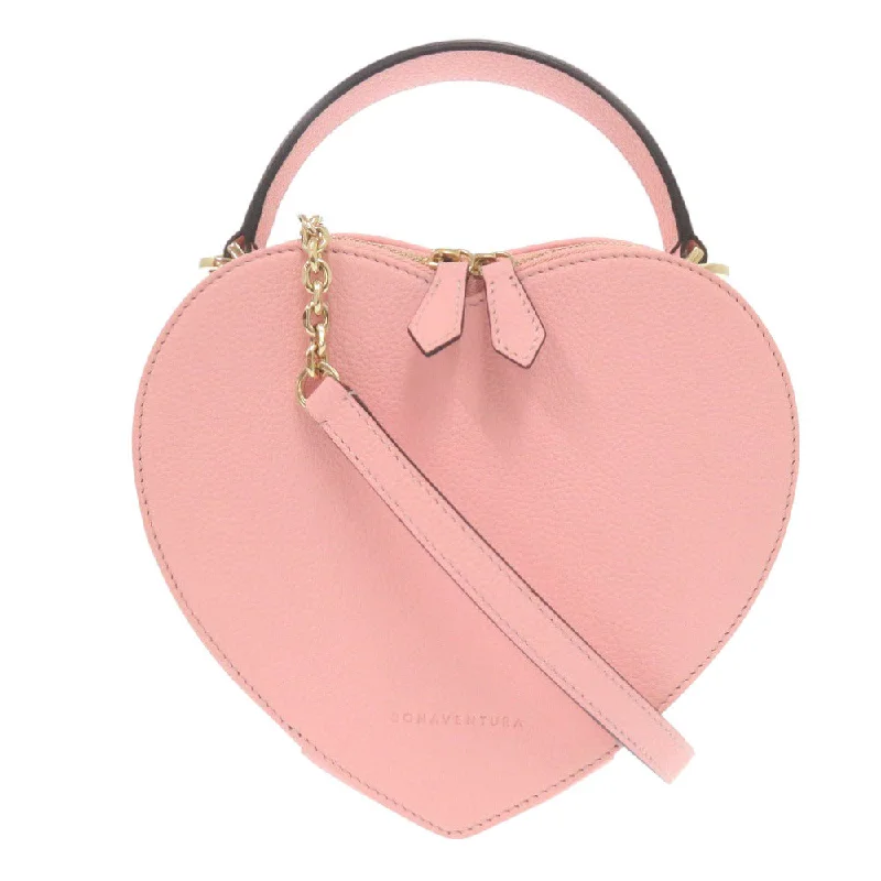 BONAVENTURA Handbag leather Cherry blossom Aria Heart Bag Women Used Authentic