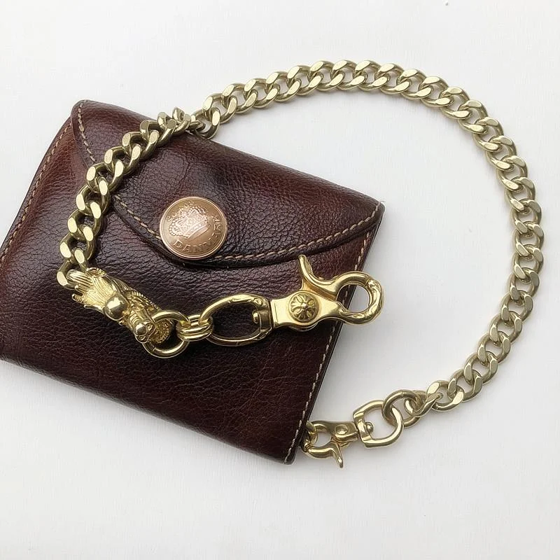 Solid Brass Cool Punk Rock Chinese Dragon Wallet Chain Biker Trucker Wallet Chain Trucker Wallet Chain for Men Solid Brass Cool Punk Rock Chinese Dragon Wallet Chain Biker Trucker Wallet Chain Trucker Wallet Chain for Men
