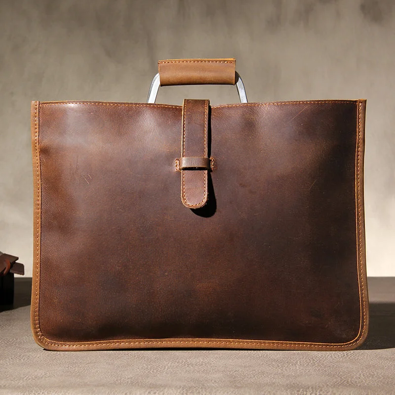 Genuine Leather Mens Vintage Cool Briefcase Work Bag Business Bag Laptop Bag for men Genuine Leather Mens Vintage Cool Briefcase Work Bag Business Bag Laptop Bag for men