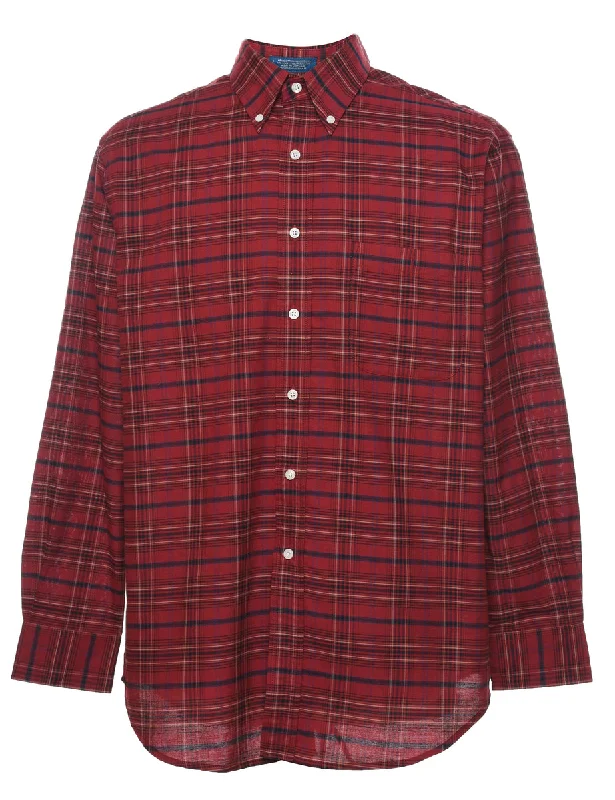 Red Checked Shirt - M