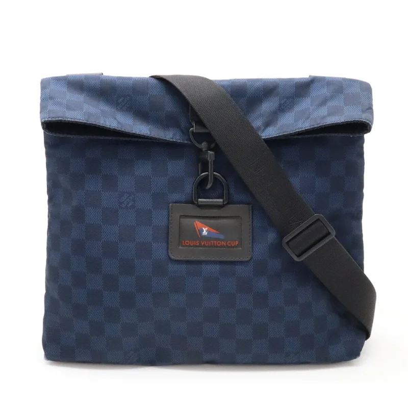 Louis Vuitton Damier Nylon Leather Shoulder Bag (Pre-Owned)
