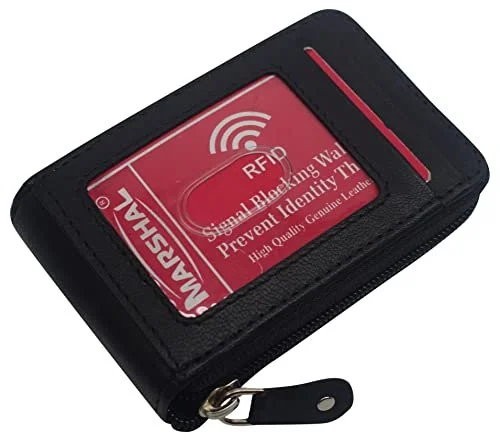 Genuine Leather Credit Card Wallet Accordion Zipper Rfid Credit Card Holder Small Coin Purse with ID Window Genuine Leather Credit Card Wallet Accordion Zipper Rfid Credit Card Holder Small Coin Purse with ID Window
