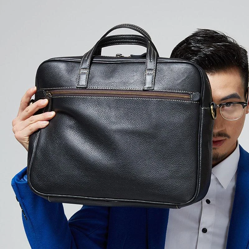 Genuine Leather Mens Cool Messenger Bag Large Briefcase Work Bag Business Bag Laptop Bag for men Genuine Leather Mens Cool Messenger Bag Large Briefcase Work Bag Business Bag Laptop Bag for men