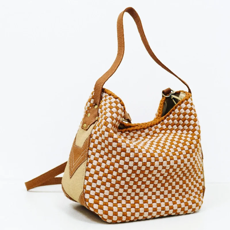 Buslo Mini Medley Leather Patchwork Tan