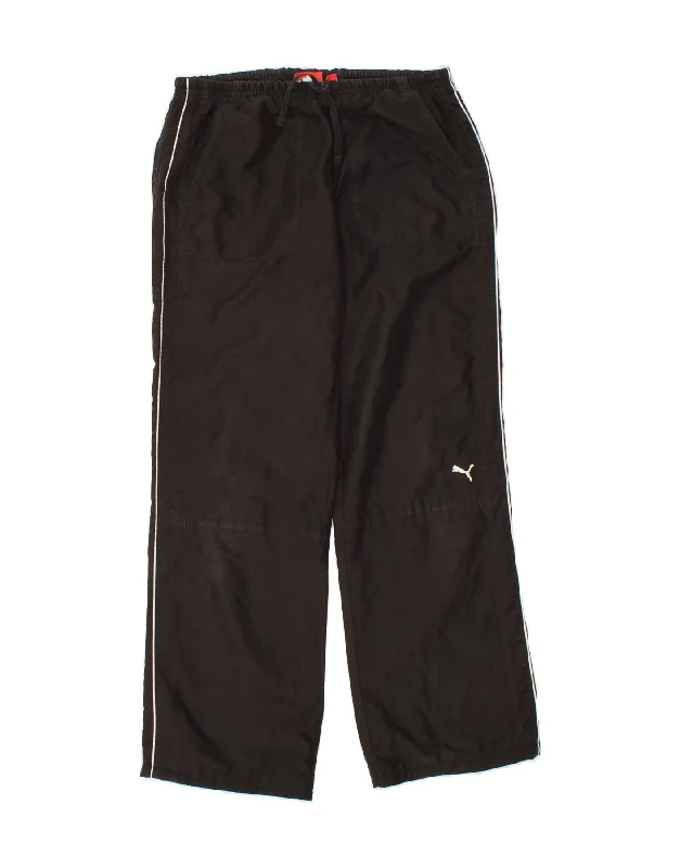 PUMA Womens Tracksuit Trousers UK 14 Medium  Black Polyester