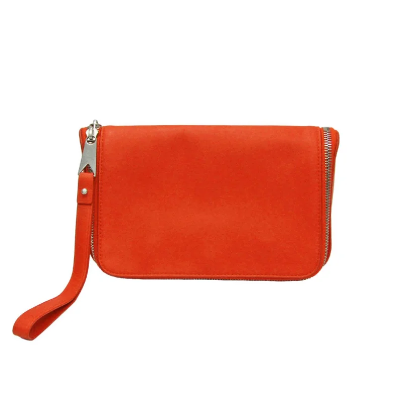 Bottega Veneta Organizer  Leather Clutch Bag (Pre-Owned)