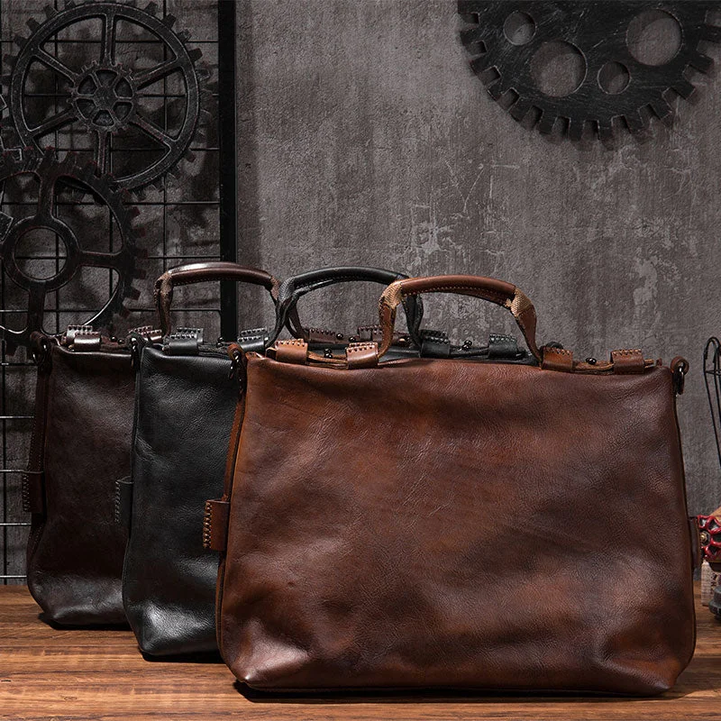 Cool Leather Mens Briefcase 14inch Laptop Bag Work Handbag Shoulder Bag Business Bag for Men Cool Leather Mens Briefcase 14inch Laptop Bag Work Handbag Shoulder Bag Business Bag for Men