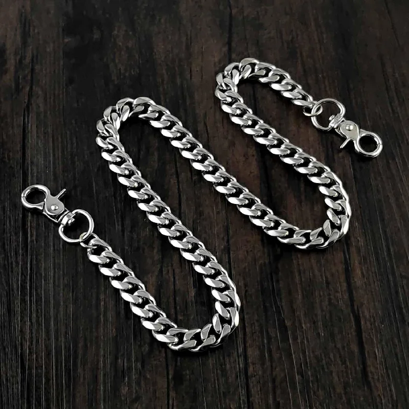 16'' Biker Wallet Chain Solid Stainless Steel Wallet Chain Long Pants Chain Jeans Chain For Men 16'' Biker Wallet Chain Solid Stainless Steel Wallet Chain Long Pants Chain Jeans Chain For Men