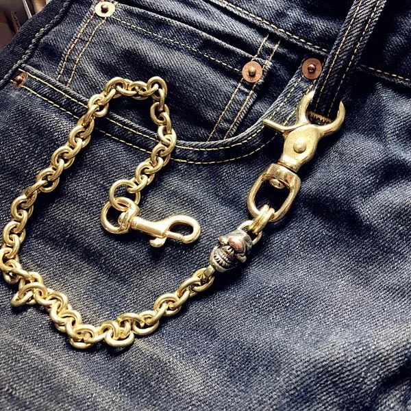 Solid Brass Cool Punk Rock Skull Wallet Chain Biker Trucker Wallet Chain Trucker Wallet Chain for Men Solid Brass Cool Punk Rock Skull Wallet Chain Biker Trucker Wallet Chain Trucker Wallet Chain for Men