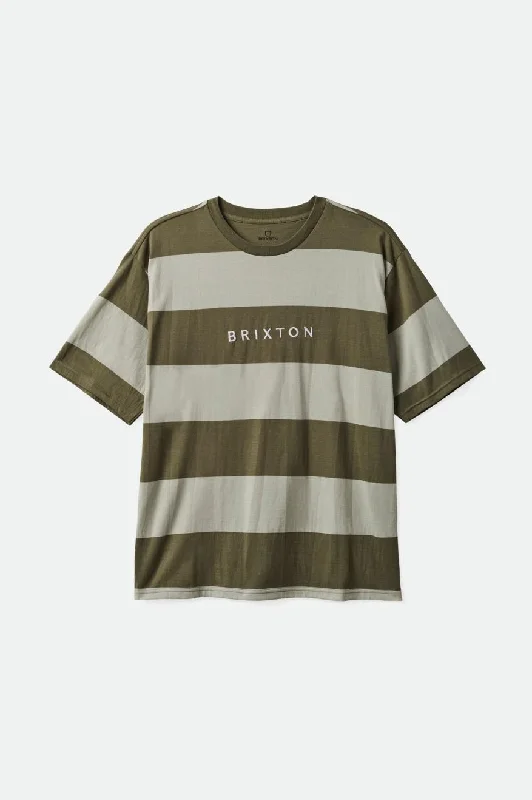 Hilt Alpha Line S/S Tee - Olive Surplus/Mineral Grey/White