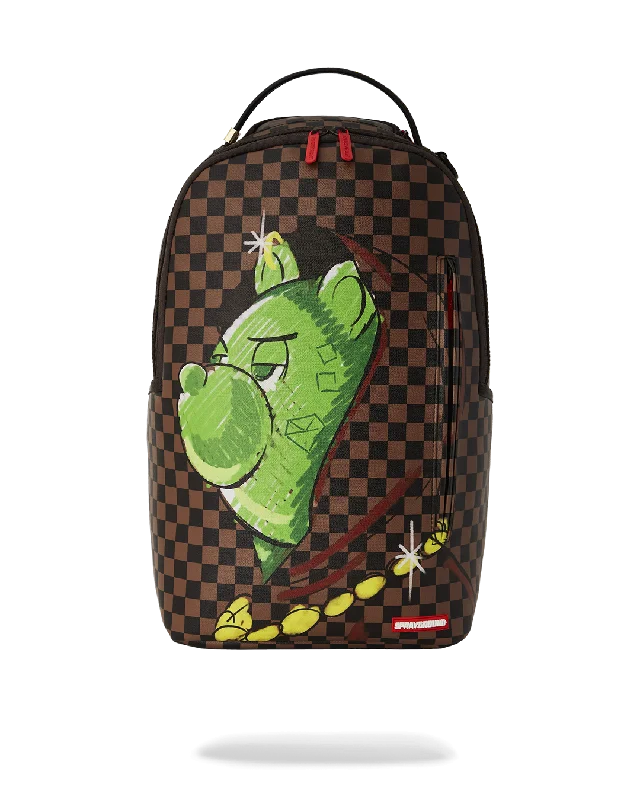 MONEY BEAR DEEP IN THOUGHT BACKPACK