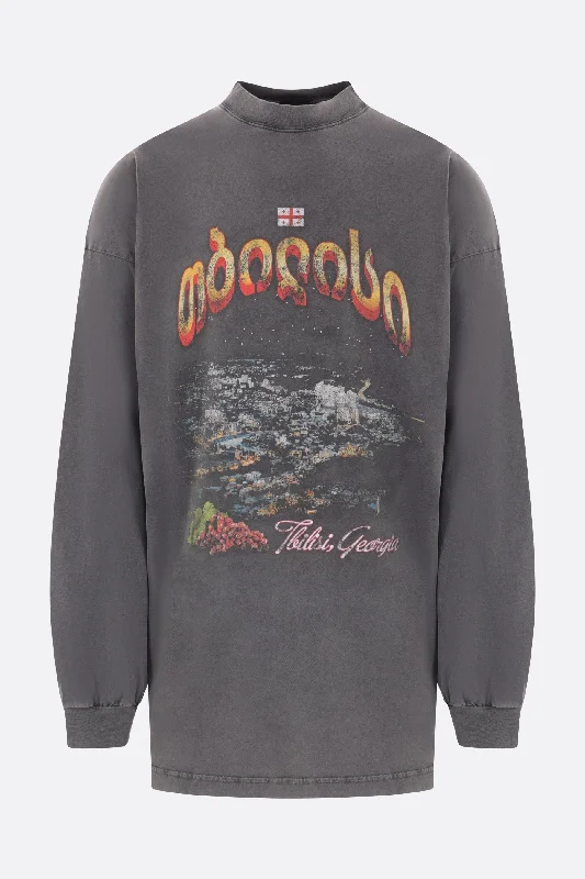 Tbilisi long-sleeved oversize t-shirt