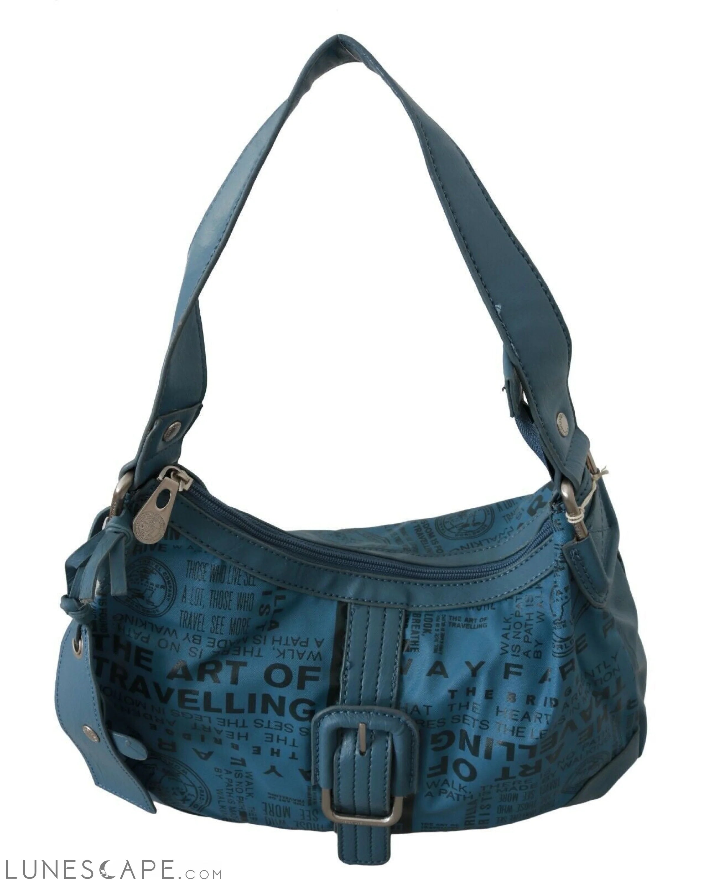 WAYFARER Chic Blue Fabric Shoulder Bag - Perfect for Everyday Elegance