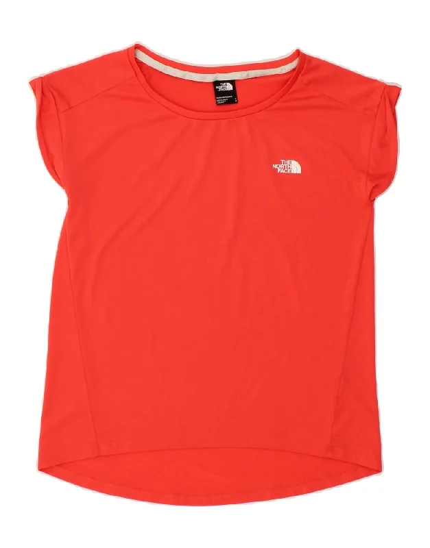 THE NORTH FACE Womens T-Shirt Top UK 12 Medium Red Polyester