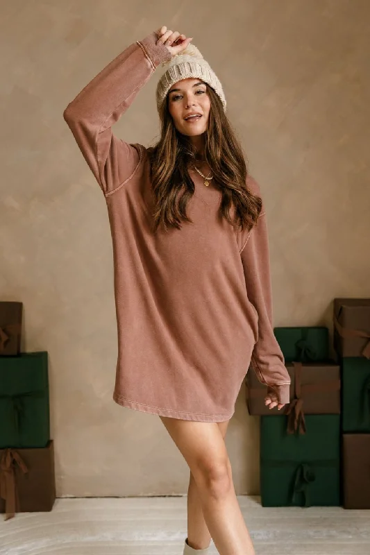 Leighton Brown Mineral Wash Dress