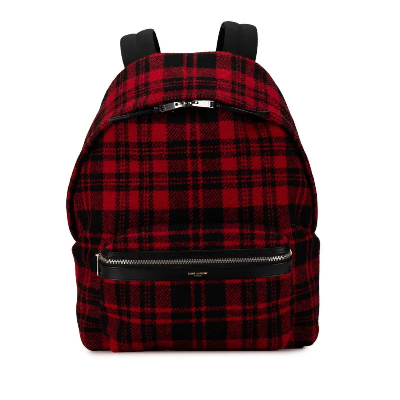 Saint Laurent   Color Wool Leather Backpack (Pre-Owned)