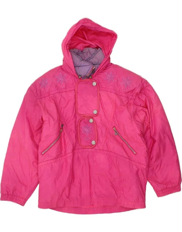 LUHTA Womens Hooded Pullover Ski Jacket UK 18 XL Pink