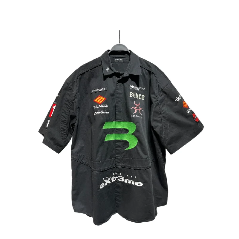 BALENCIAGA/Shirt/39/Cotton/BLK/Graphic/GAMER SHIRT