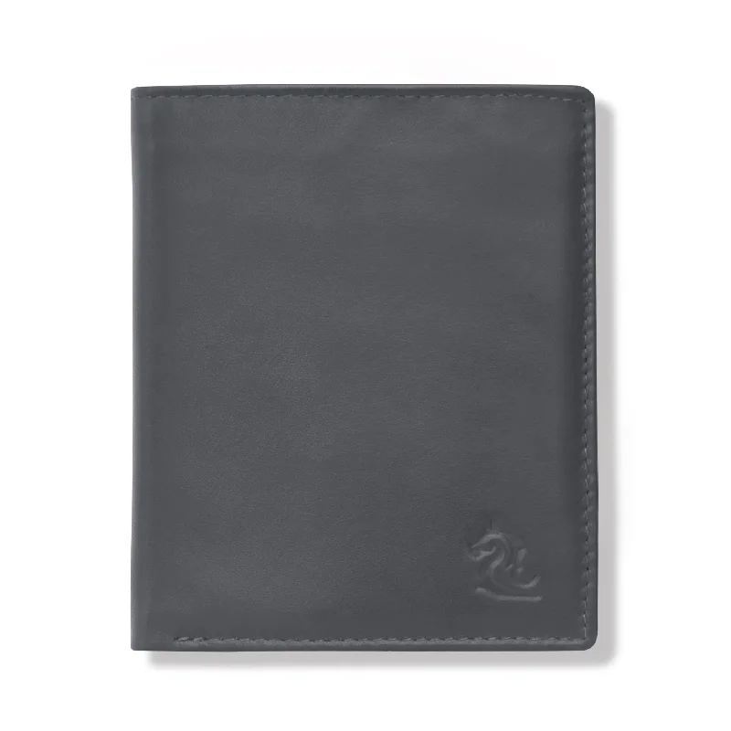 10027 Black Vertical Bifold Wallet