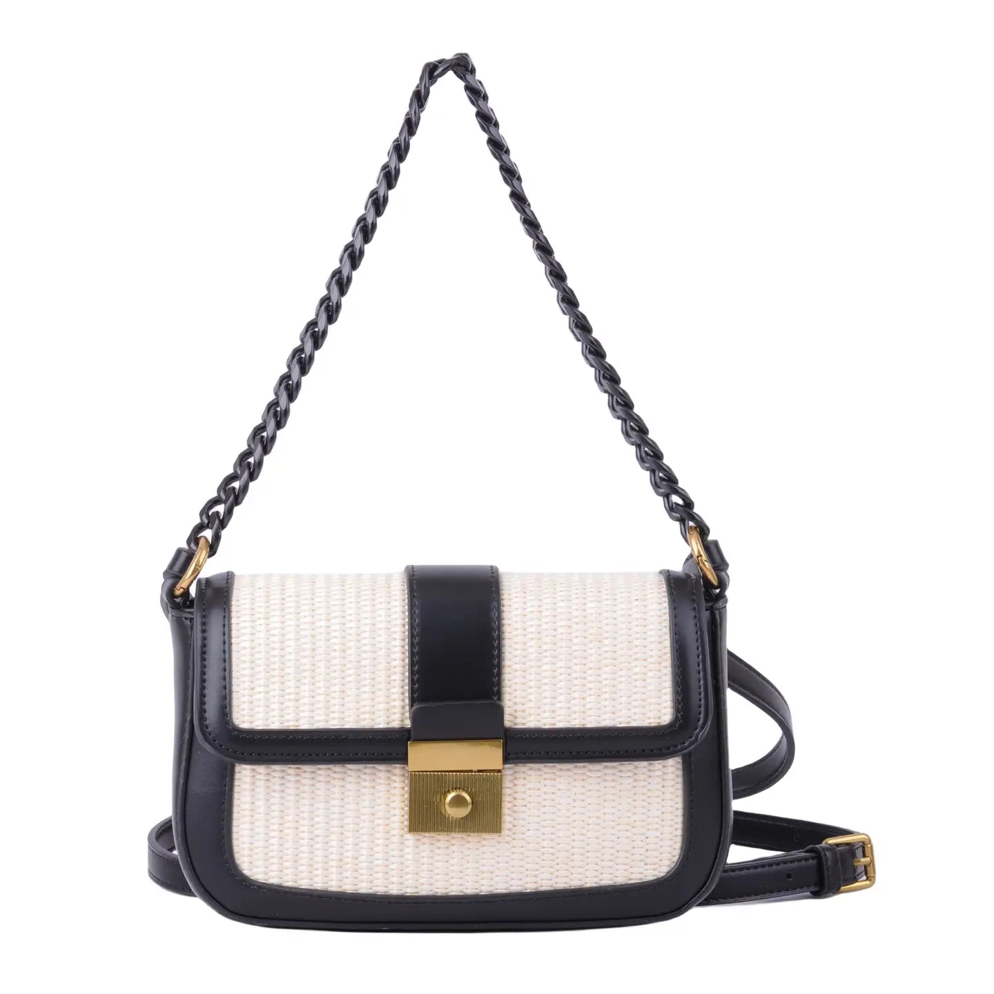 Raffia Crossbody Bag