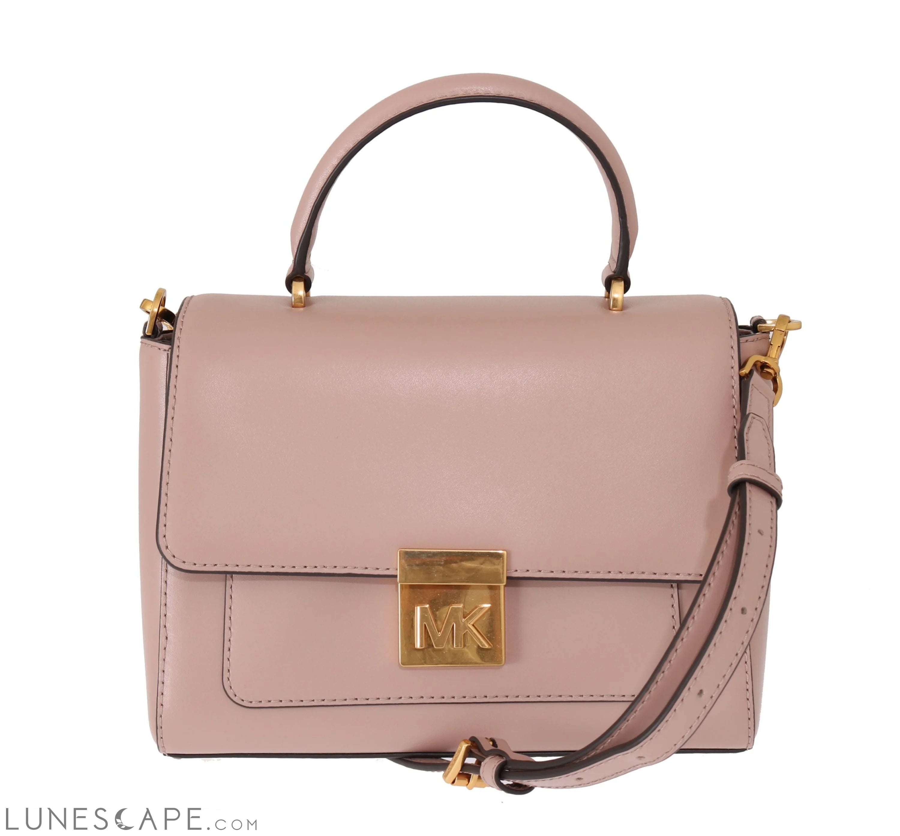 Michael Kors Elegant Pink Leather Mindy Shoulder Bag