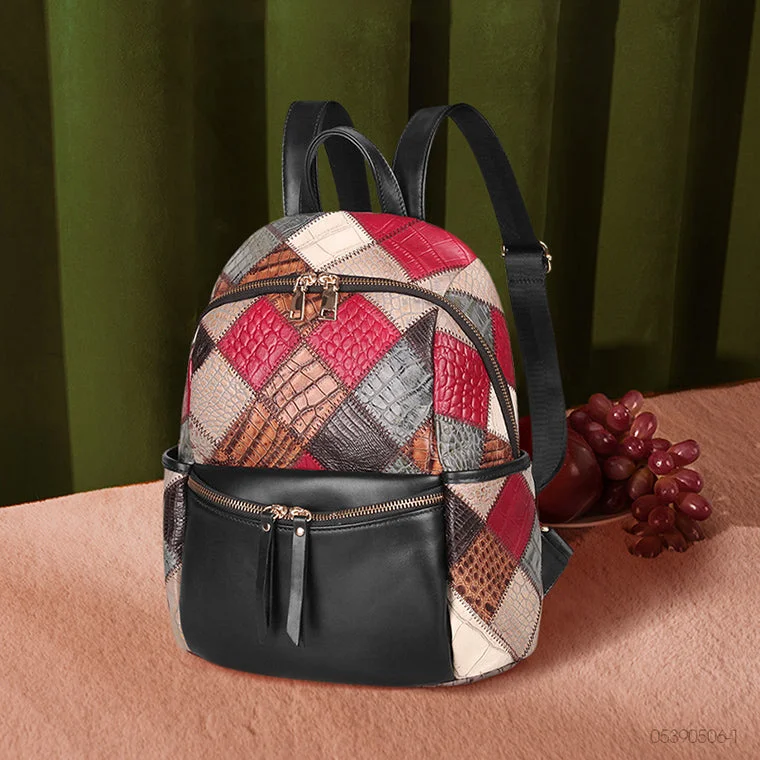 Small Ladies Boho Leather Backpack Purse Leather Rucksack For Women