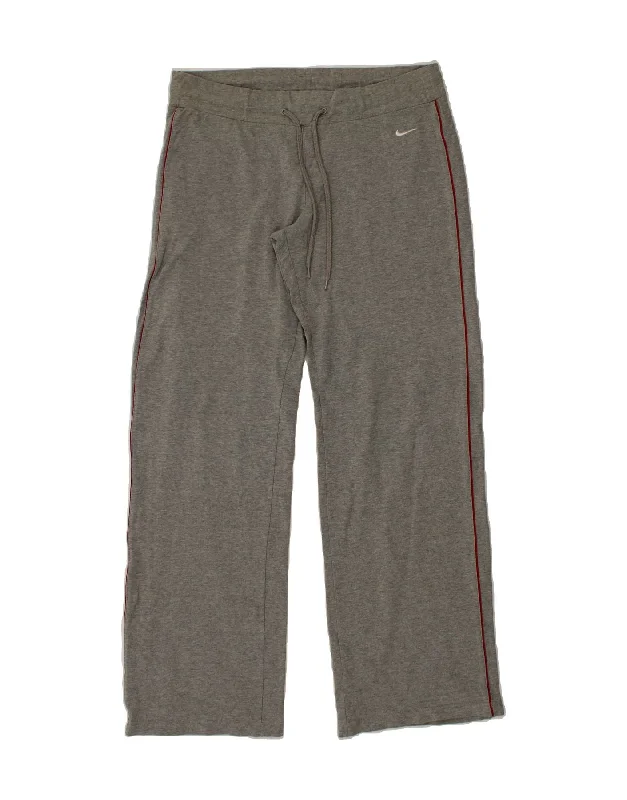 NIKE Womens Tracksuit Trousers UK 20/22 XL  Grey Cotton