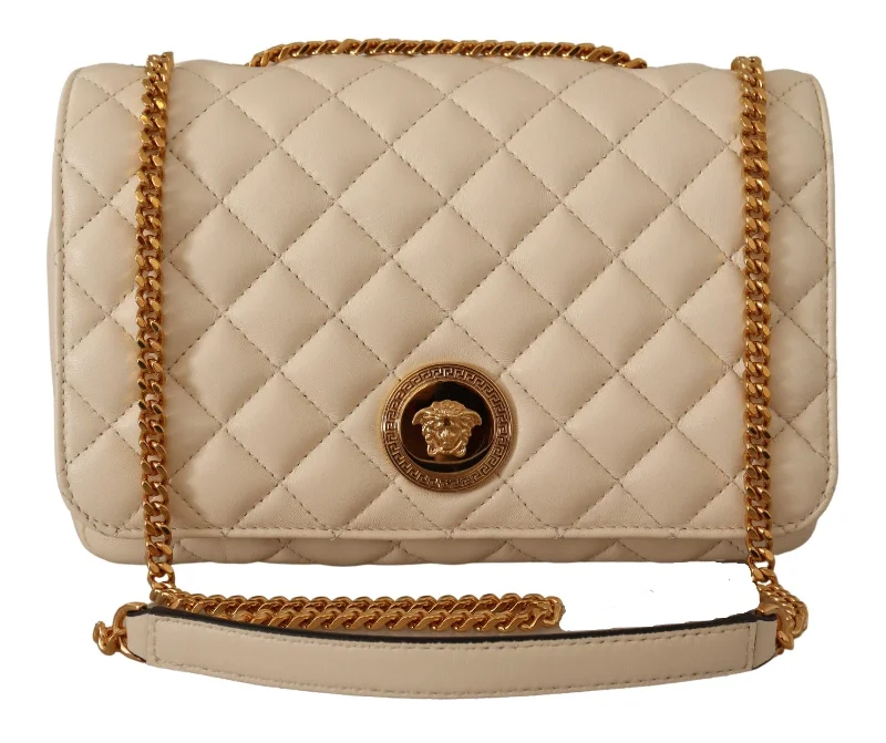 Versace Elegant  Nappa Leather Shoulder Women's Bag