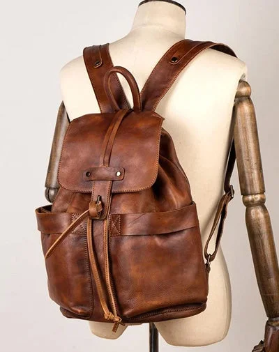Cool Brown Mens Leather 15inchs Laptop Backpacks Travel Backpacks School Backpacks for men Cool Brown Mens Leather 15inchs Laptop Backpacks Travel Backpacks School Backpacks for men
